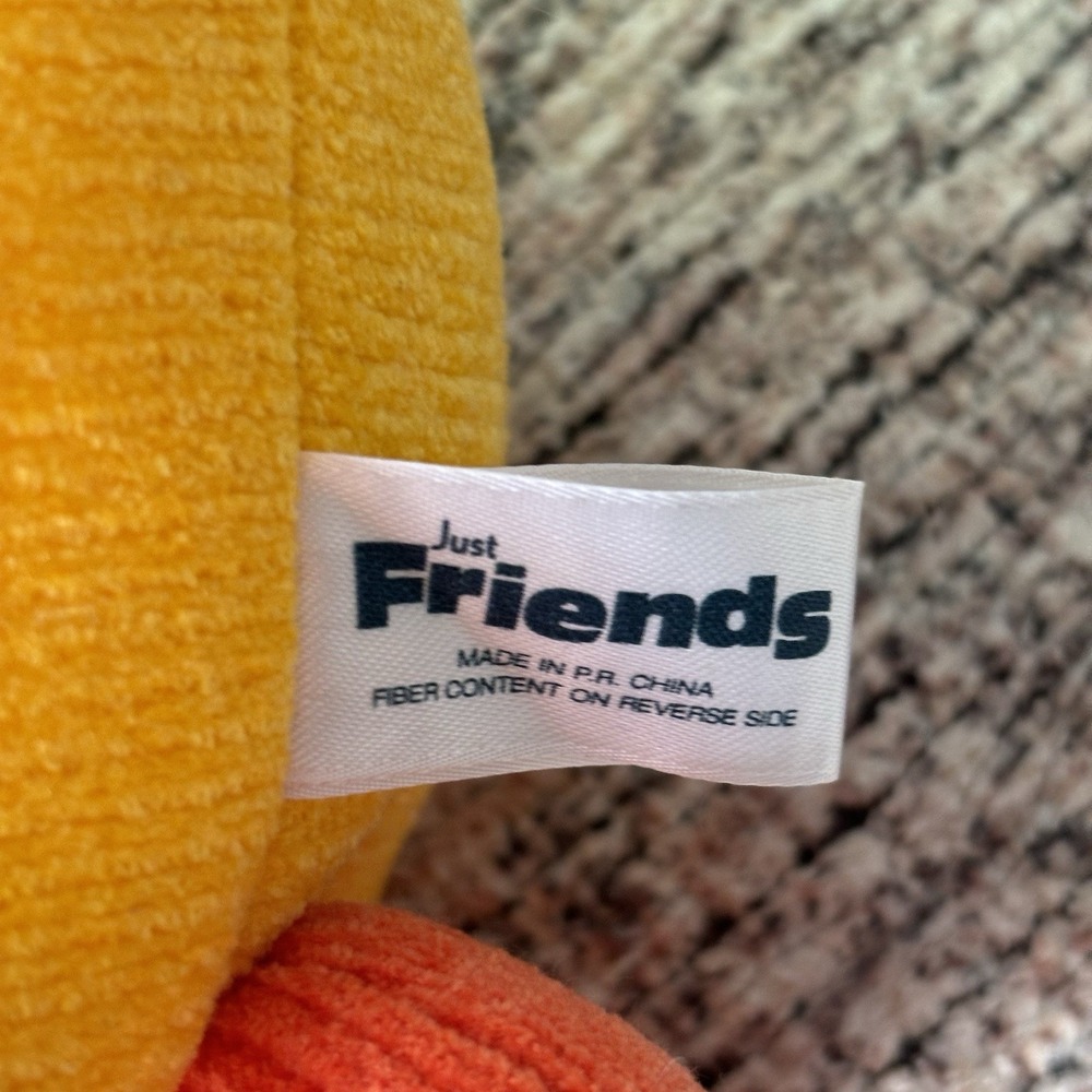 Chosun 1999 Just Friends Yellow Easter Duck 12" Plush Green Bow Bean Bag Bottom - Picture 3 of 8